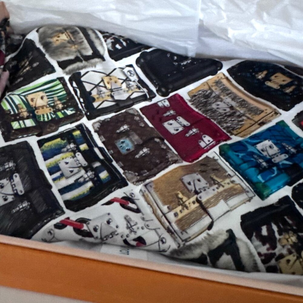 New in Box | Louis Vuitton | Petite Malle Carre Scarf